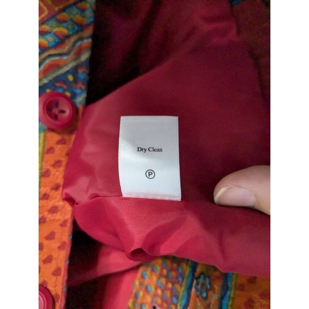 Coldwater Creek Womens Multicolor Geometric Pattern Blazer Jacket W18 Southwest - Picture 8 of 16